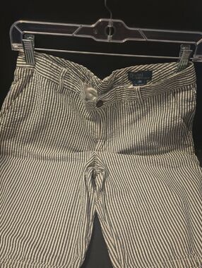 Polo by Ralph Lauren Navy & White Striped Seersucker Shorts